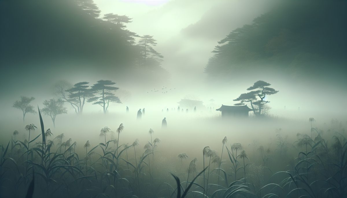 A dreamlike figure running through thick fog at night, symbolising confusion, hidden pressure, and emotional uncertainty.