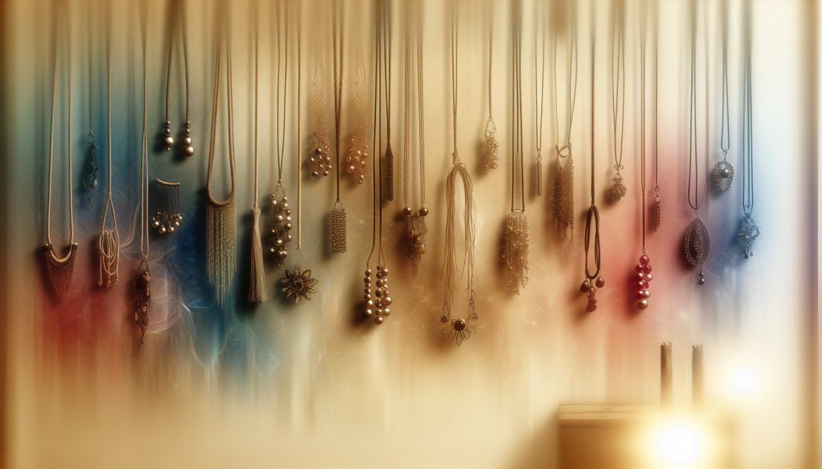 An artistic representation of necklaces symbolising dreams and personal significance.